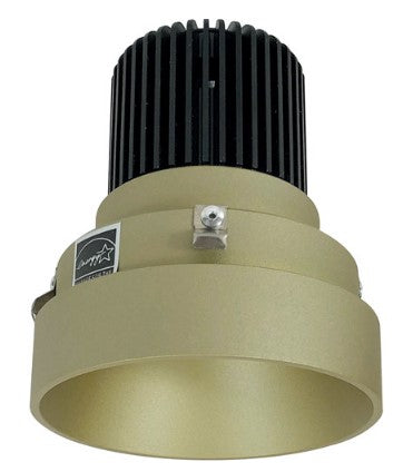Nora Lighting NIO-4RTLNDC27QCH 4 Inch Iolite LED Round Trimless Downlight, 10-Degree Optic, 850lm / 12W, 2700K, Champagne Haze Finish