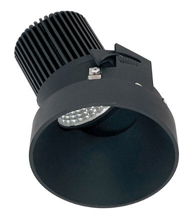 Nora Lighting NIO-4RTSLA27XBB/10 4 Inch Iolite LED Round Trimless Adjustable Slot, 1000lm / 14W, 2700K, Black