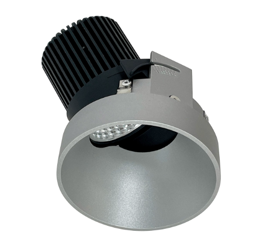 Nora Lighting NIO-4RTSLA30QHZ 4 Inches Iolite LED Round Trimless Adjustable Slot, 10-Degree Optic, 850lm / 12W, 3000K, Haze