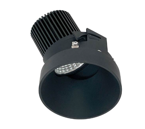 Nora Lighting NIO-4RTSLA30XBB/10 4" Iolite LED Round Trimless Adjustable Slot, 1000lm / 14W, 3000K, Black Finish