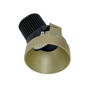 Nora Lighting NIO-4RTSLA30XCH/10 4" Iolite LED Round Trimless Adjustable Slot, 1000lm / 14W, 3000K, Champagne Haze