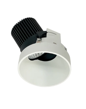 Nora Lighting NIO-4RTSLA30XWW/10 4" Iolite LED Round Trimless Adjustable Slot, 1000lm / 14W, 3000K, White