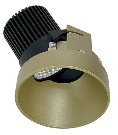 Nora Lighting NIO-4RTSLA50XCH 4 Inch Iolite LED Round Trimless Adjustable Slot, 800lm / 14W, 5000K, Champagne Haze