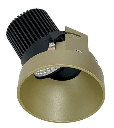 Nora Lighting NIO-4RTSLA50XCH/10 4 Inch Iolite LED Round Trimless Adjustable Slot, 1000lm / 14W, 5000K, Champagne Haze