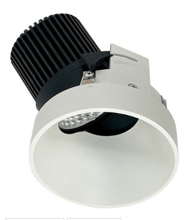 Nora Lighting NIO-4RTSLA50XWW/10 4 Inch Iolite LED Round Trimless Adjustable Slot, 1000lm / 14W, 5000K, White