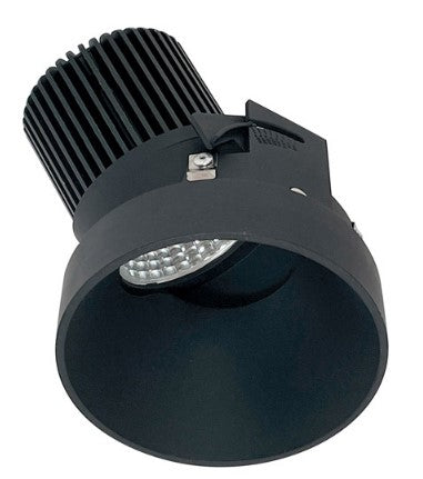Nora Lighting NIO-4RTSLACDXBB 4 Inch Iolite LED Round Trimless Adjustable Slot, 800lm / 14W, Comfort Dim, Black