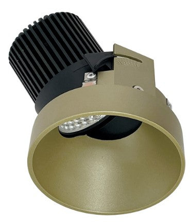Nora Lighting NIO-4RTSLACDXCH 4 Inch Iolite LED Round Trimless Adjustable Slot, 800lm / 14W, Comfort Dim, Champagne Haze