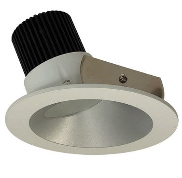 Nora Lighting NIO-4RW30XHW/10 4 Inch Iolite LED Round Wall Wash, 1000lm / 14W, 3000K, Haze Reflector / White Flange