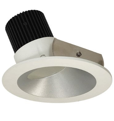 Nora Lighting NIO-4RW30XHZMPW/10 4 Inch Iolite LED Round Wall Wash, 1000lm / 14W, 3000K, Haze Reflector / Matte Powder White Flange