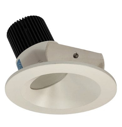 Nora Lighting NIO-4RW30XWW/10 4 Inch Iolite LED Round Wall Wash, 1000lm / 14W, 3000K, White Reflector / White Flange