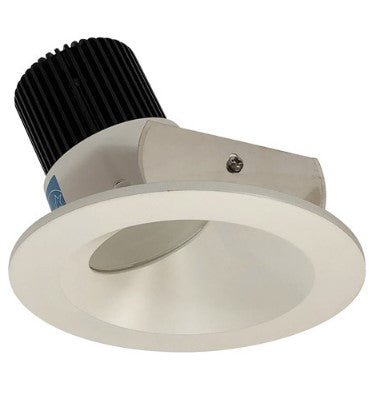 Nora Lighting NIO-4RW35XWW/10 4 Inch Iolite LED Round Wall Wash, 1000lm / 14W, 3500K, White Reflector / White Flange