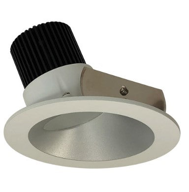 Nora Lighting NIO-4RW40XHW/10 4 Inch Iolite LED Round Wall Wash, 1000lm / 14W, 4000K, Haze Reflector / White Flange
