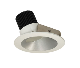 Nora Lighting NIO-4RW50XHZMPW/10 4" Iolite LED Round Wall Wash, 1000lm / 14W, 5000K, Haze Reflector / Matte Powder White Flange