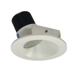 Nora Lighting NIO-4RW50XMPW/10 4" Iolite LED Round Wall Wash, 1000lm / 14W, 5000K, Matte Powder White Reflector / Matte Powder White Flange