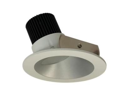 Nora Lighting NIO-4RWCDXHW 4" Iolite LED Round Wall Wash, 800lm / 14W, Comfort Dim, Haze Reflector / White Flange