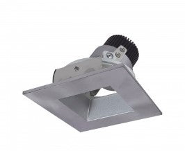 Nora Lighting NIO-4SDSQ27XHN/10 4 Inch Iolite Square /Square Reflector Adjustable Trim 1000Lm 2700K Haze/Natural Metal