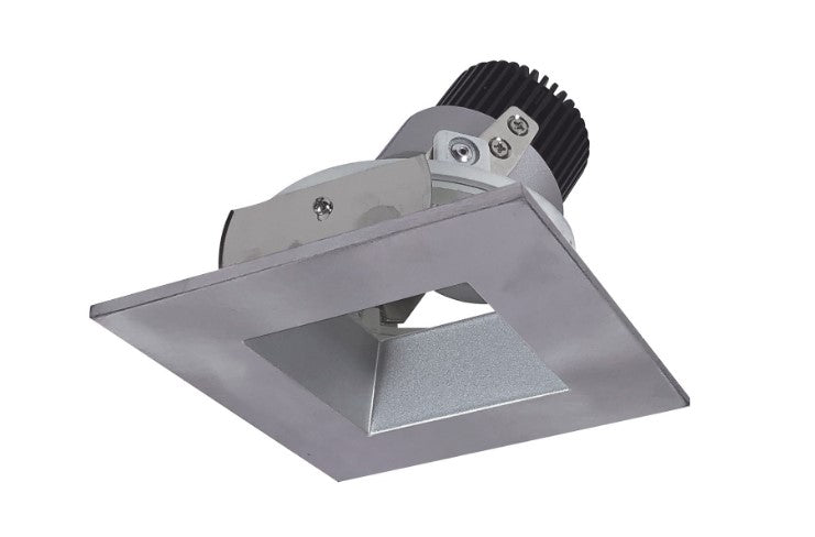 Nora Lighting NIO-4SDSQ50XHN 4 Inch Iolite Square /Square Reflector Adjustable Trim 800Lm 5000K Haze/Natural Metal