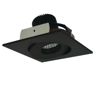 Nora Lighting NIO-4SG30QBZ 4 Inch Iolite LED Square Adjustable Gimbal, 10-Degree Optic, 850lm / 12W, 3000K, Bronze Finish