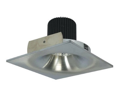 Nora Lighting NIO-4SNB40QNN 4 Inch Iolite LED Square Bullnose, 10-Degree Optic, 850lm / 12W, 4000K, Natural Metal Finish