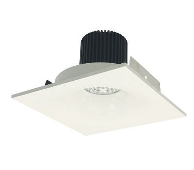 Nora Lighting NIO-4SNB40QWW 4 Inch Iolite LED Square Bullnose, 10-Degree Optic, 850lm / 12W, 4000K, White Finish