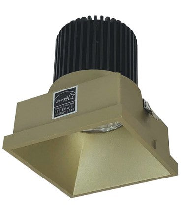 Nora Lighting NIO-4STLNDC27XCH/10 4 Inch Iolite LED Square Trimless Downlight, 1000lm / 14W, 2700K, Champagne Haze Finish