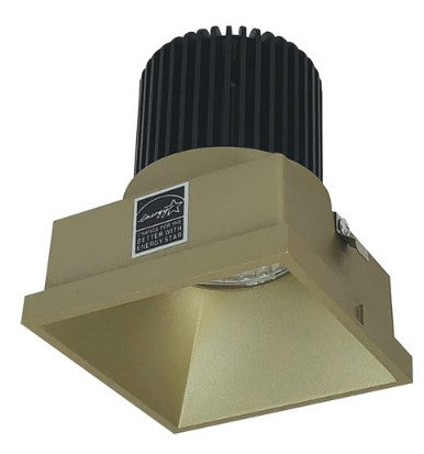 Nora Lighting NIO-4STLNDC30QCH 4 Inch Iolite LED Square Trimless Downlight, 10-Degree Optic, 850lm / 12W, 3000K, Champagne Haze Finish