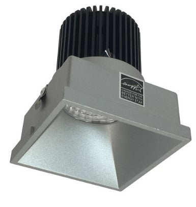 Nora Lighting NIO-4STLNDC30QHZ 4 Inch Iolite LED Square Trimless Downlight, 10-Degree Optic, 850lm / 12W, 3000K, Haze Finish