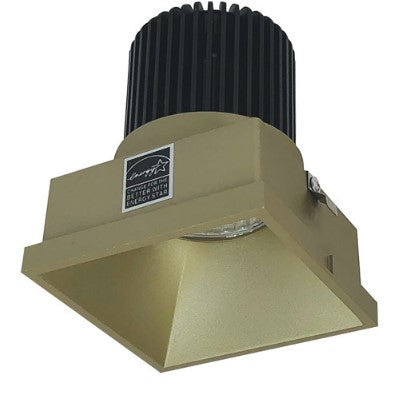Nora Lighting NIO-4STLNDC30XCH/10 4 Inch Iolite LED Square Trimless Downlight, 1000lm / 14W, 3000K, Champagne Haze Finish