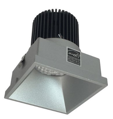 Nora Lighting NIO-4STLNDC35QHZ 4 Inch Iolite LED Square Trimless Downlight, 10-Degree Optic, 850lm / 12W, 3500K, Haze Finish