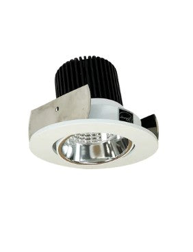 Nora Lighting NIOB-2RC30XCMPW/10 2 inch Iolite Led Round Adjustable Cone Reflector Specular Clear Reflector Matte Powder White Flange Finish