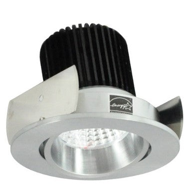 Nora Lighting NIOB-2RC35QNN 2 Inch Iolite LED Round Adjustable Cone Reflector, 10-Degree Optic, 850lm / 12W, 3500K, Natural Metal Reflector / Natural Metal Flange