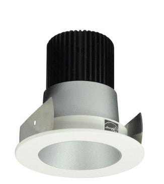 Nora Lighting NIOB-2RNDC35QHW 2 Inch Iolite LED Round Reflector, 10-Degree Optic, 850lm / 12W, 3500K, Haze Reflector / White Flange