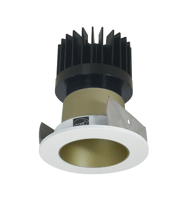 Nora Lighting NIOB-2RNDC35XCMPW/HL 2" Iolite LED Round Reflector, 1500lm/2000lm/2500lm (varies by housing), 3500K, Specular Clear Reflector / Matte Powder White Flange
