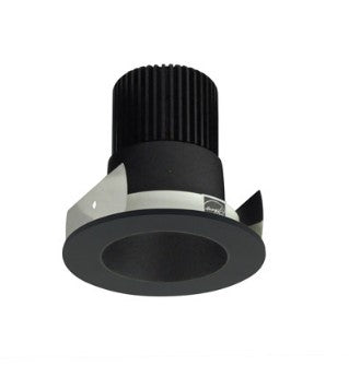 Nora Lighting NIOB-2RNDC40QBB 2 Inch Iolite LED Round Reflector, 10-Degree Optic, 850lm / 12W, 4000K, Black Reflector / Black Flange