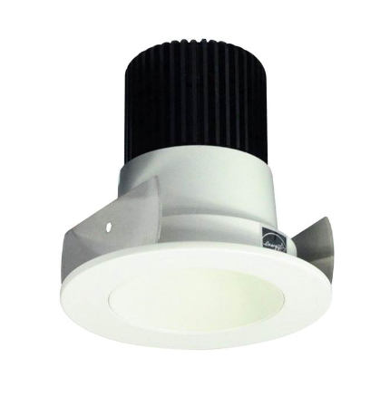 Nora Lighting NIOB-2RNDC40QMPW 2" Iolite LED Round Reflector, 10-Degree Optic, 850lm / 12W, 4000K, Matte Powder White Reflector / Matte Powder White Flange