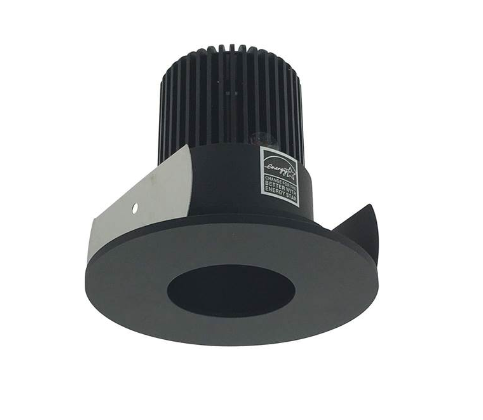 Nora Lighting NIOB-2RPH27QBB 2" Iolite LED Round Pinhole, 10-Degree Optic, 850lm / 12W, 2700K, Black Pinhole / Black Flange