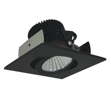 Nora Lighting NIOB-2SG30QBZ 2 Inch Iolite LED Square Adjustable Gimbal, 10-Degree Optic, 850lm / 12W, 3000K, Bronze Finish