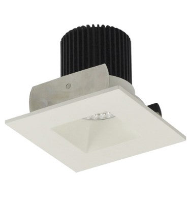 Nora Lighting NIOB-2SNDSQ35QMPW 2 Inch Iolite LED Square Reflector with Square Aperture, 10-Degree Optic, 850lm / 12W, 3500K, Matte Powder White Reflector / Matte Powder White Flange