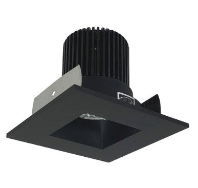 Nora Lighting NIOB-2SNDSQ40QBB 2 Inch Iolite LED Square Reflector with Square Aperture, 10-Degree Optic, 850lm / 12W, 4000K, Black Reflector / Black Flange