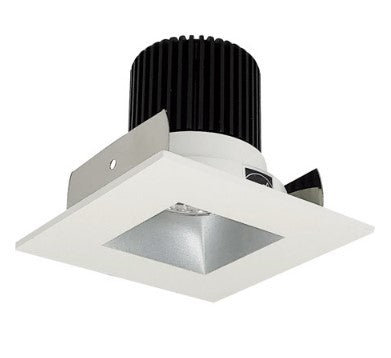 Nora Lighting NIOB-2SNDSQ40QHZMPW 2 Inch Iolite LED Square Reflector with Square Aperture, 10-Degree Optic, 850lm / 12W, 4000K, Haze Reflector / Matte Powder White Flange