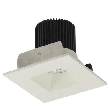 Nora Lighting NIOB-2SNDSQ40QMPW 2 Inch Iolite LED Square Reflector with Square Aperture, 10-Degree Optic, 850lm / 12W, 4000K, Matte Powder White Reflector / Matte Powder White Flange