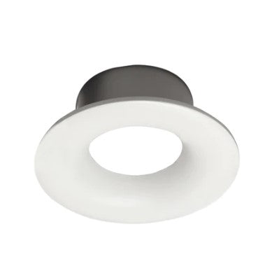 Nora Lighting NIOC-1RNBWW Iolite 1" Round Can-less Bullnose Trim White Finish