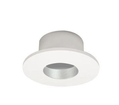 Nora Lighting NIOC-1RNGHW Iolite 1" Round Can-less Downlight Trim Haze Reflector/White Flange Finish