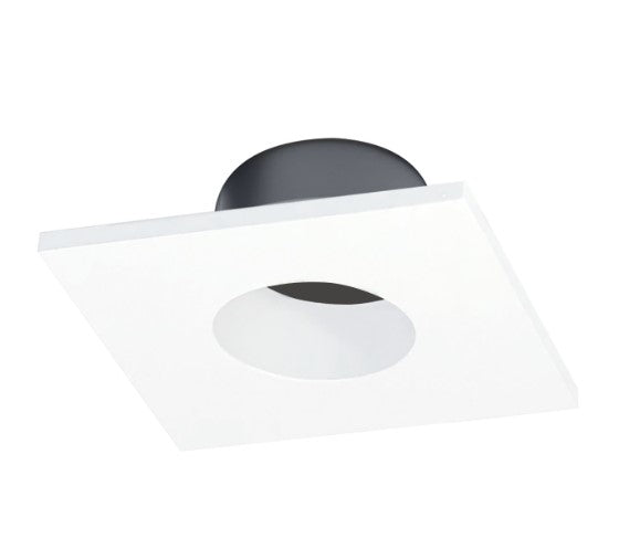 Nora Lighting NIOC-1SNGMPW Iolite 1" Square Can-less Downlight Trim Matte Powder White Finish