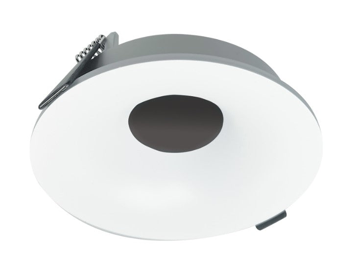 Nora Lighting NIOC-4RNBMPW 4" Iolite Can-less Round Bullnose Trim, Matte Powder White finish