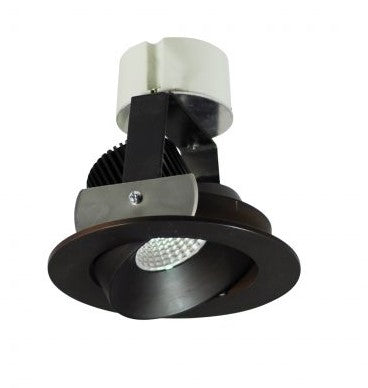 Nora Lighting NIR-4RC27XBZ/10 4 Inch Iolite LED Round Adjustable Cone Retrofit, 1000lm / 12W, 2700K, Bronze Reflector / Bronze Flange