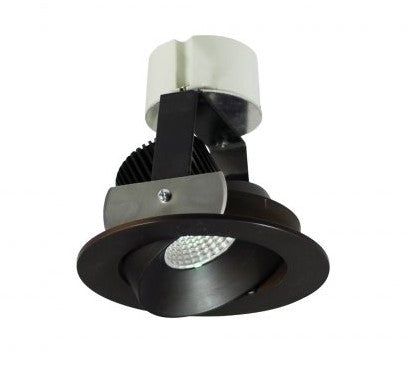 Nora Lighting NIR-4RC30XBZ/10 4 Inch Iolite LED Round Adjustable Cone Retrofit, 100lm / 12W, 3000K, Bronze Reflector / Bronze Flange