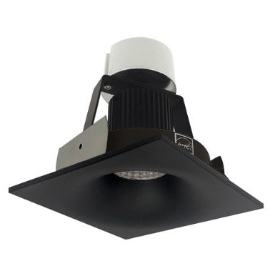 Nora Lighting NIR-4SNB30XBB/10 4 Inch Iolite LED Square Bullnose Retrofit, 1000lm / 12W, 3000K, Black Finish