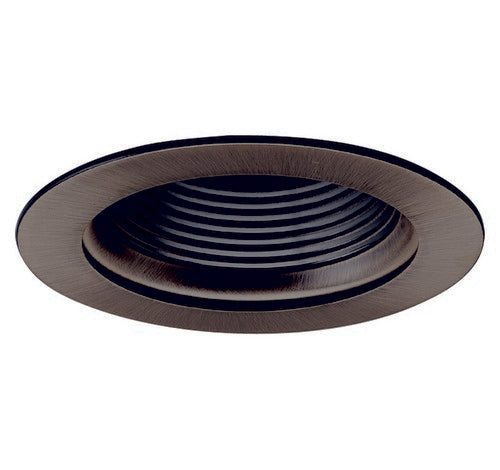Nora Lighting NL-410 4" Adjustable Stepped Baffle with Ring White Adjustable Stepped Baffle - White Metal Ring