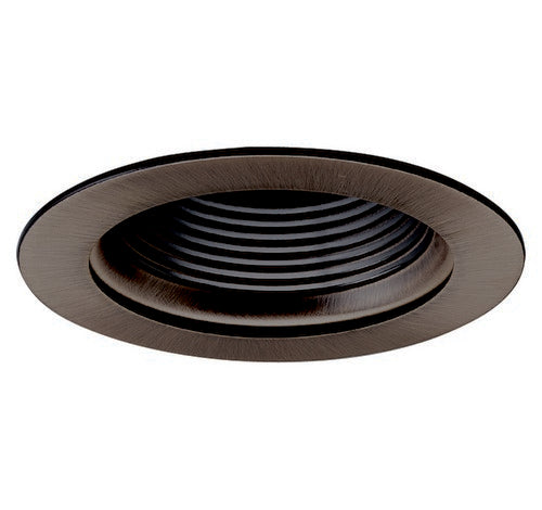 Nora Lighting NL-410BZ 4" Adjustable Stepped Baffle with Ring Bronze Adjustable Stepped Baffle - Bronze Metal Ring